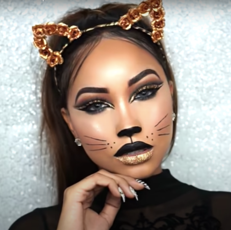 Backdate 1  Cat Makeup Tutorial Videos For Halloween  - Cute Cat Face