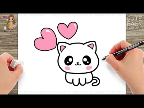 Backdate 2 How To Draw A Cute Cat Easy