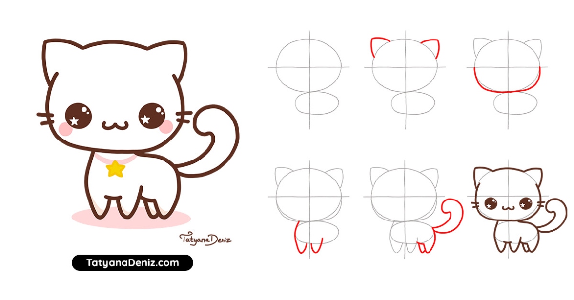 How To Draw A Cute Cat: Easy Step-by-Step Guide For Beginners