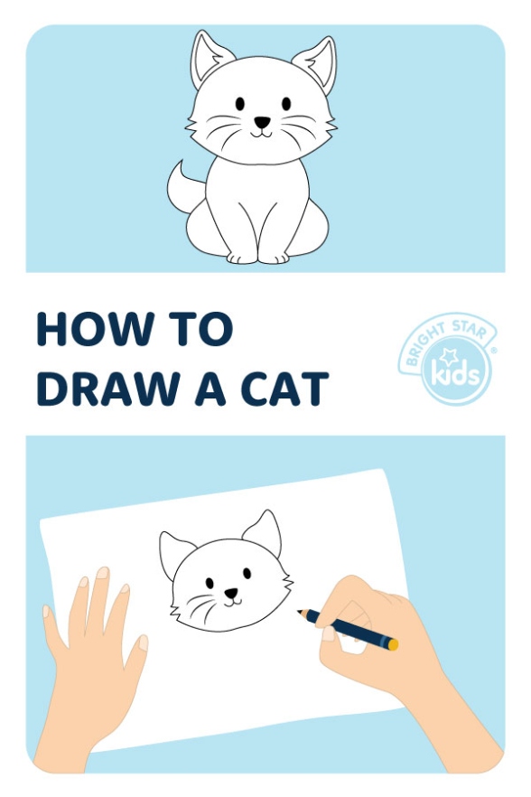 Learn How To Draw A Cute Cat In A Fun And Easy Way For Kids