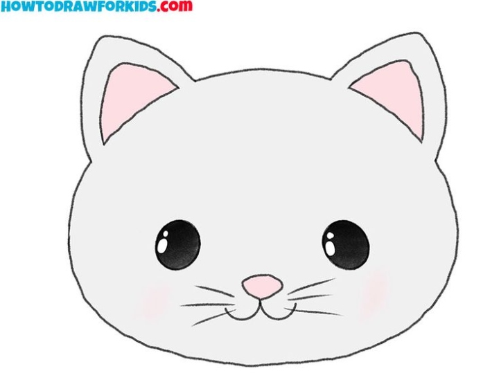 Get Creative: Easy Steps To Draw A Cute Cat Face In A Snap!