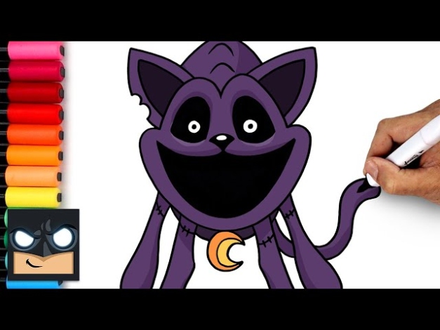 Backdate 4 How To Draw Monster CatNap  Poppy Playtime - YouTube