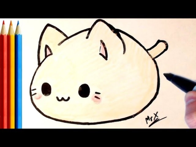 Niche Utama 1 (fast Version) How To Draw A Fat Cat (super Easy) - Step By Step Tutorial