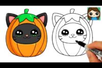 Learn How To Draw A Spooky Halloween Cat In Simple Steps