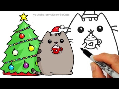 Create A Festive Feline: Easy Steps To Draw A Cute Christmas Cat