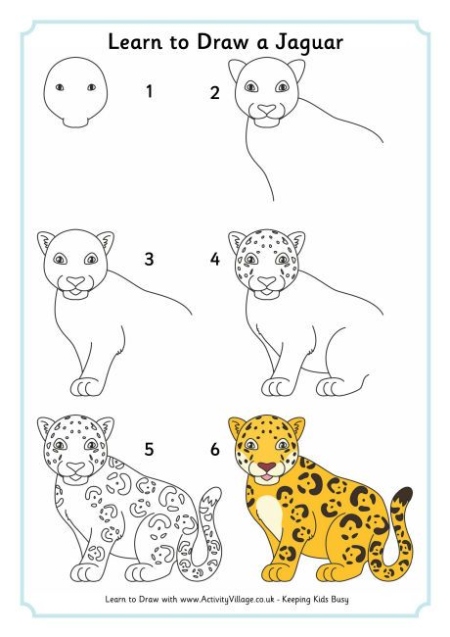 Niche Utama 1 Learn To Draw A Jaguar