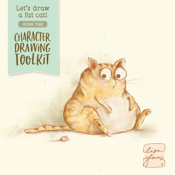 Niche Utama 1 Let's Draw A Chubby Cat! - Lisa Glanz