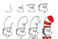 Whiskers And Wonders: A Step-by-Step Guide On How To Draw The Cat In The Hat With Purrrfection!